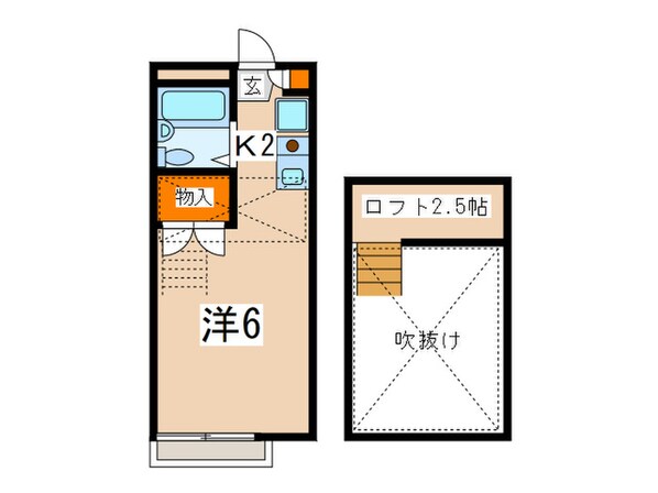 グランセ枡形Ａの物件間取画像